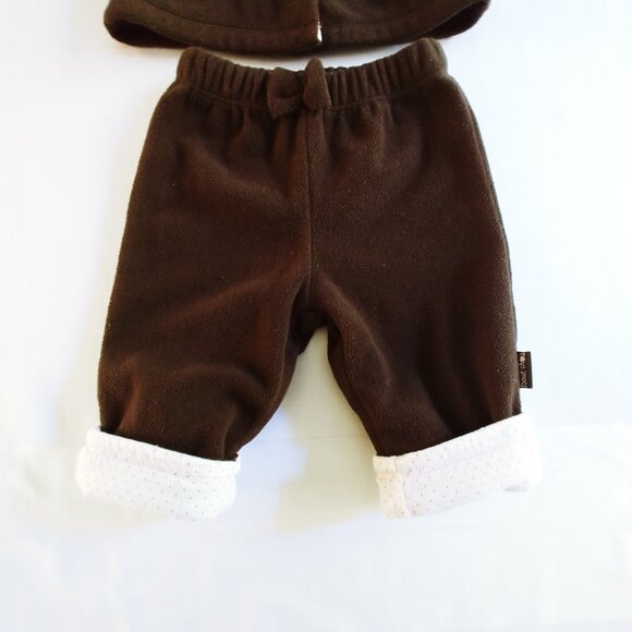 2 pc Bout'Chou Fleece Coordinated Jacket and Pant Set 1 Month - Picture 5 of 12